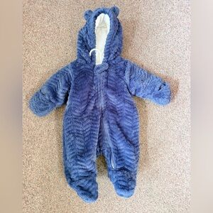 Wonder Nation Plush Blue Kids Footie